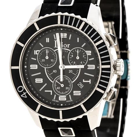 dior mid size chronograph christal cd114317|Dior Christal Chronograph Men's Watch CD114317R001.